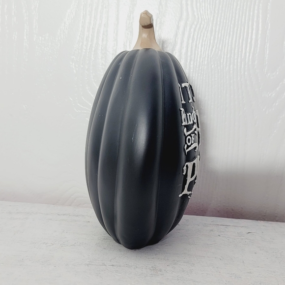 COPY - It's Just a Bunch of Hocus Pocus Black Pumpkin Halloween Decor Resin 8" … - Picture 3 of 4